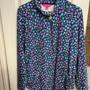Lilly Pulitzer quarter zip popover. EUC